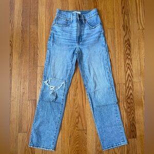 Madewell Perfect Vintage Straight Jean in Reinhart Wash